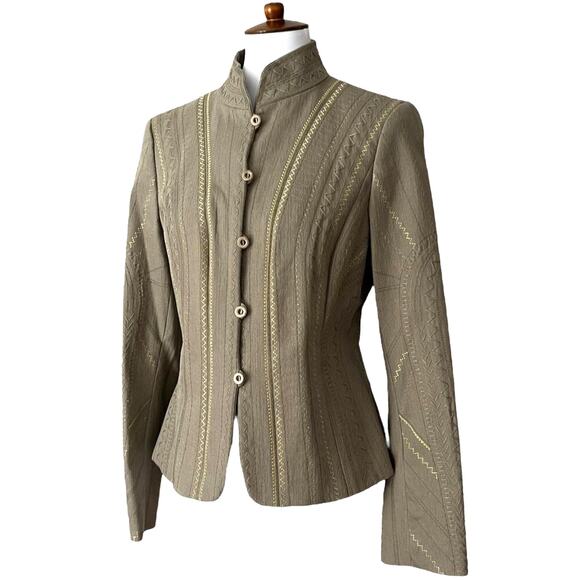 Worth Jackets & Blazers - WORTH NY Vintage Jacket 12 Blazer Embroidered Large Bohemian Jacket Tailored